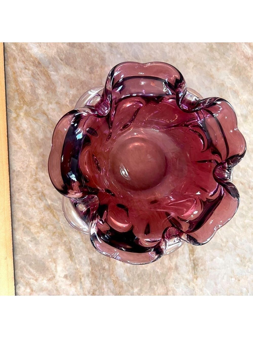 MURANO MCM AMETHYST BOWL